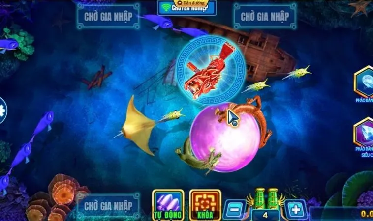 Hệ thống vũ khí trong game Bắn Cá Rồng HitClub