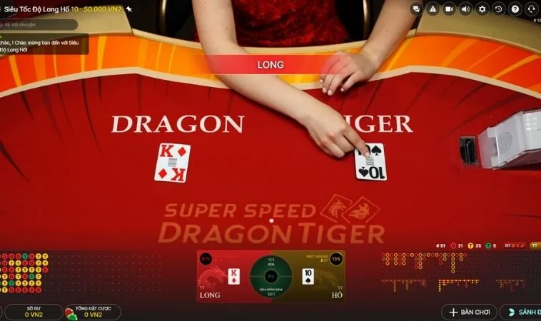 Bàn cược Dragon Tiger HitClub