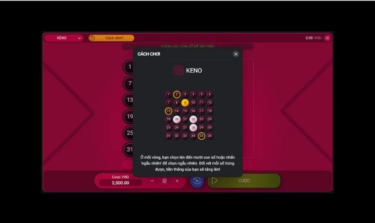 Keno Tại HitClub
