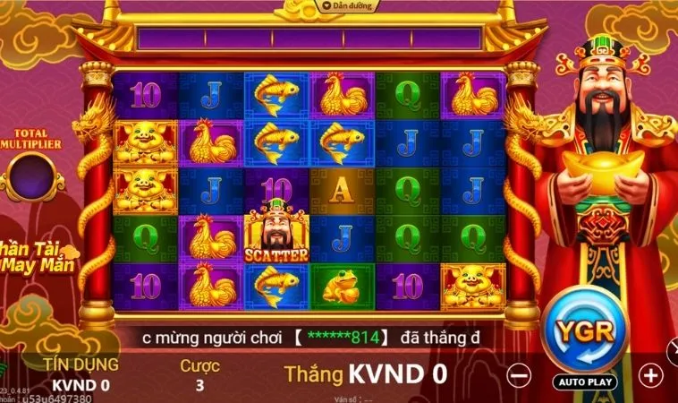 Thiết kế đồ họa Nổ Hũ Thần Tài HitClub ấn tượng